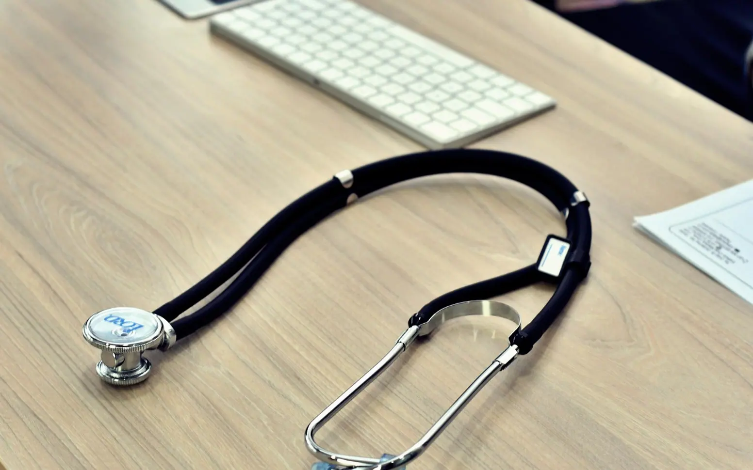 Stethoscope, doctor and health